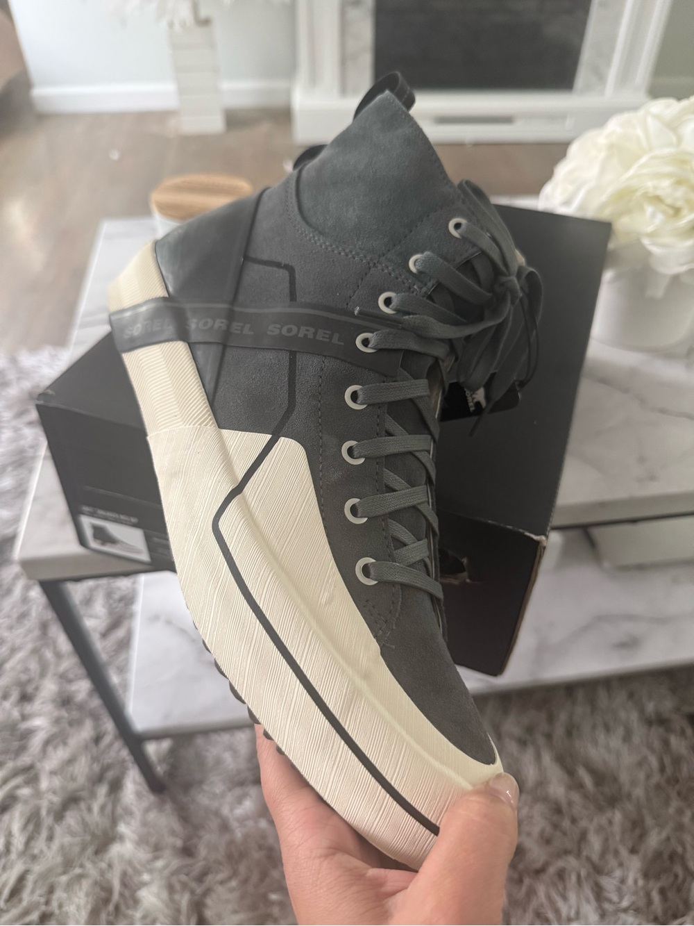 Sorel Leather Sneakers NWT- High-Top Grit Sneaker Boot - Picture 8 of 16